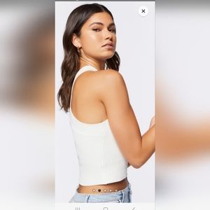 Sweater knit crop top